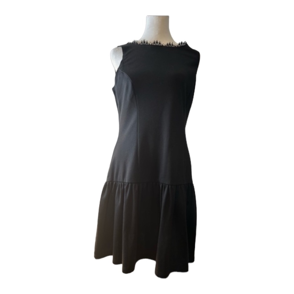 Jump Apparel Black Dress Juniors Size 11 Drop Waist Sleeveless with Lace